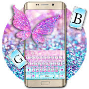 Pink Sparkle Butterfly 主题键盘 Pink Sparkle Butterfly 主题键盘