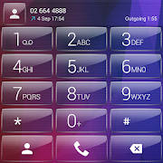 Dialer theme Polygon Glass
