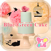 Cute Theme-Blue-Green Cake-