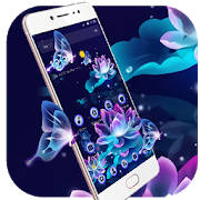Dreamy Glowing Lotus Flower Theme