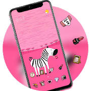 Ear Wallpaper Pretty Cute Pink Zebra theme Ear Wallpaper Pretty Cute Pink Zebra theme