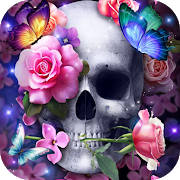 Rose Skull Live Wallpaper