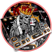 Gold skull King & Queen Keyboard Theme Gold skull King & Queen Keyboard Theme
