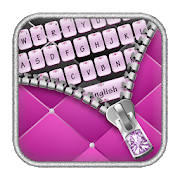 Diamond Zip Pink Keyboard