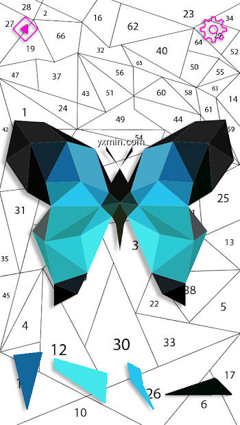【图】Butterfly Polygon Color By Number(截图2)
