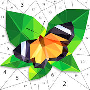 Butterfly Polygon Color By Number