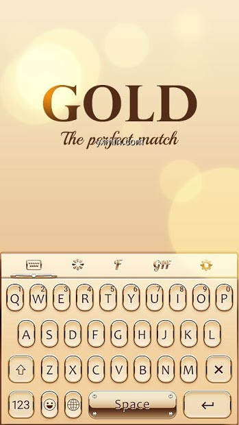 【图】Gold Keyboard Golden Theme(截图1)