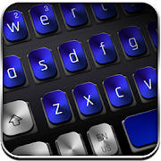 Black Blue Metal Keyboard Black Blue Metal Keyboard