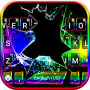 Neon Broken Glass 主题键盘
