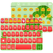 Sweet Watermelon Vitamin Emoji Keyboard Skin