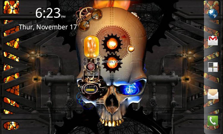 【图】Steampunk Skull Free Wallpaper(截图2)