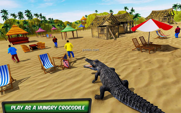 【图】Hungry Crocodile Attack 3D: Crocodile Game 2019(截图1)