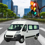 Public City Minibus Driving