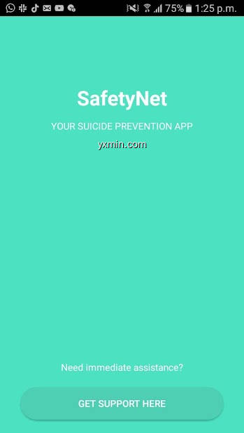 【图】SafetyNet: Your Suicide Prevention App(截图1)