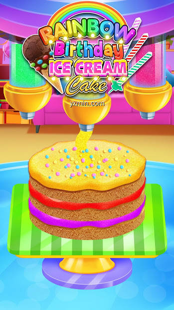 【图】Rainbow Glitter Birthday Cakes(截图2)