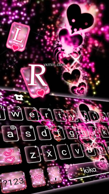 【图】Sparkling Love Keyboard Theme(截图2)