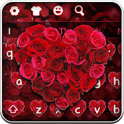 Red Love Rose Keyboard Red Love Rose Keyboard
