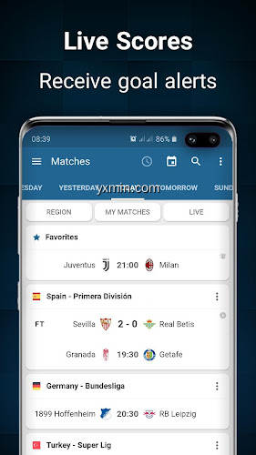 【图】Footba11 – Soccer Live Scores(截图1)