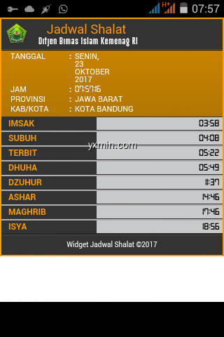 【图】Jadwal Shalat Bandung Jawa Barat(截图2)