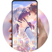 Love theme | romantic anime couple kiss Love theme | romantic anime couple kiss
