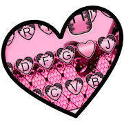 Pink Lace Heart 主题键盘 Pink Lace Heart 主题键盘