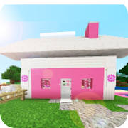 Pink mansion for minecraft