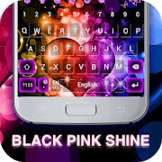 Black Pink Shine Keyboard Theme Black Pink Shine Keyboard Theme