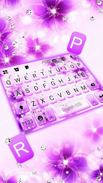 【图】Purple Shiny Flowers 主题键盘(截图2)