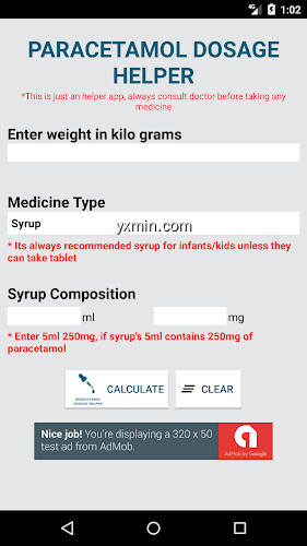 【图】Paracetamol Dosage Calculator(截图2)