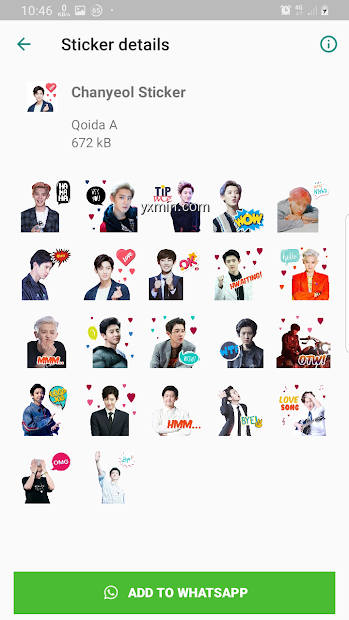 【图】EXO WAStickerApps KPOP Idol for Whatsapp(截图2)