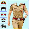 Men police suit photo editor