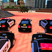 Police Car Driving in City Police Car Driving in City