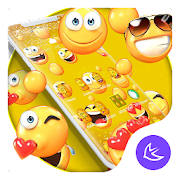 Lovely Emoji APUS Launcher theme