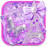 Purple Paris Butterfly Keyboard Purple Paris Butterfly Keyboard