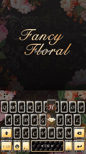 【图】Fancy Floral Keyboard Theme(截图 0)