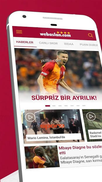 【图】Webaslan – Galatasaray haberleri & Canlı Skor(截图 0)