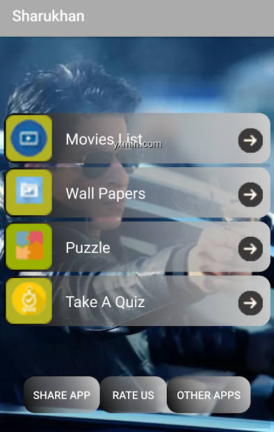 【图】Shahrukh Khan – Movies List,Wallpapers,quiz,puzzle(截图1)