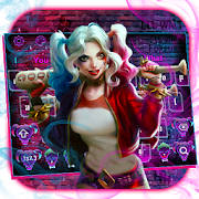 Devil Joker Girl Keyboard Theme Devil Joker Girl Keyboard Theme