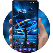 Lonely Theme Blue Space Galaxy triangle Lonely Theme Blue Space Galaxy triangle