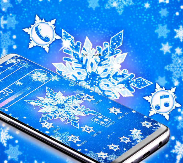 【图】Blue Bright Snowflake Theme❄(截图1)
