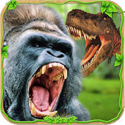 愤怒的大猩猩vs野生恐龙
