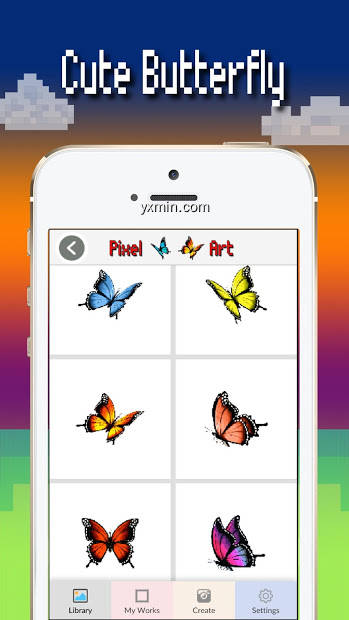 【图】Butterfly color by number : Bugs coloring book(截图2)