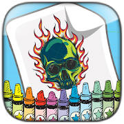 ColorTry | Skull and Tattoo Coloring ColorTry | Skull and Tattoo Coloring