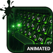 Green Light Animated Keyboard + Live Wallpaper