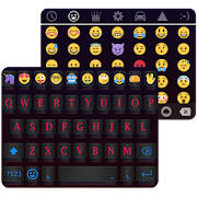 Black Neon Wallpaper for Emoji Keyboard