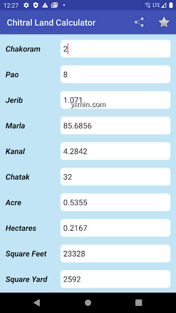 【图】Chitral Land Calculator(截图2)