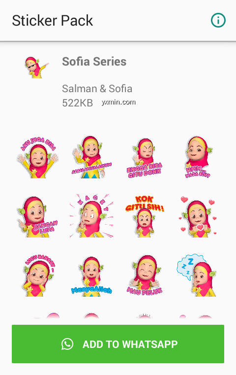 【图】WAStickerApps Imut – Salman & Sofia(截图1)