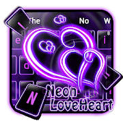 Neon Love Heart Keyboard Neon Love Heart Keyboard