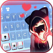 Anime Girl Mask 主题键盘