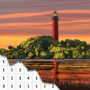 Landscape Coloring With Number Landscape Coloring With Number